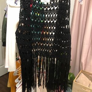 Crochet Fringe Vest